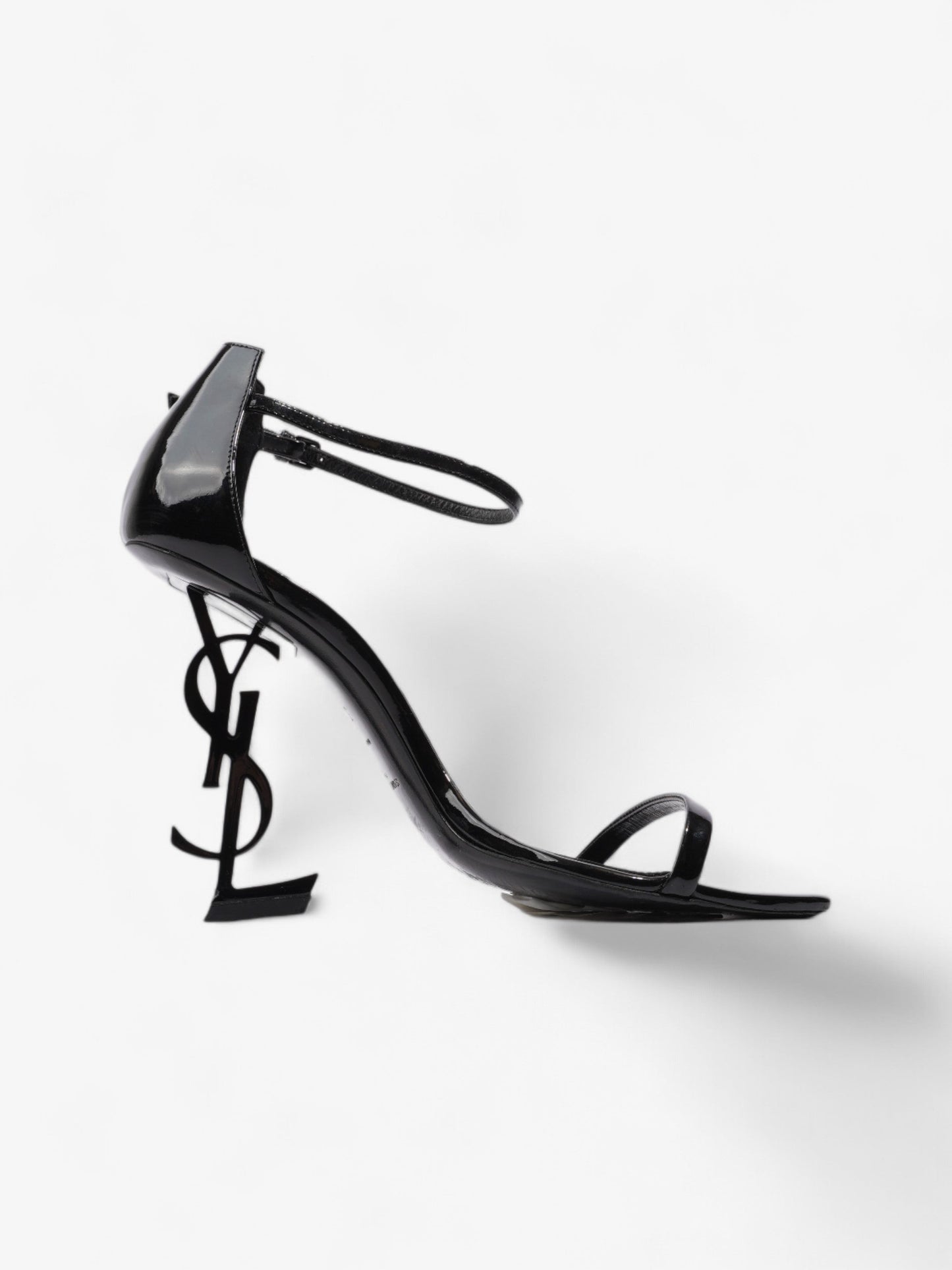 Saint Laurent Opyum Heels 110 Black Patent Leather EU 37 UK 4