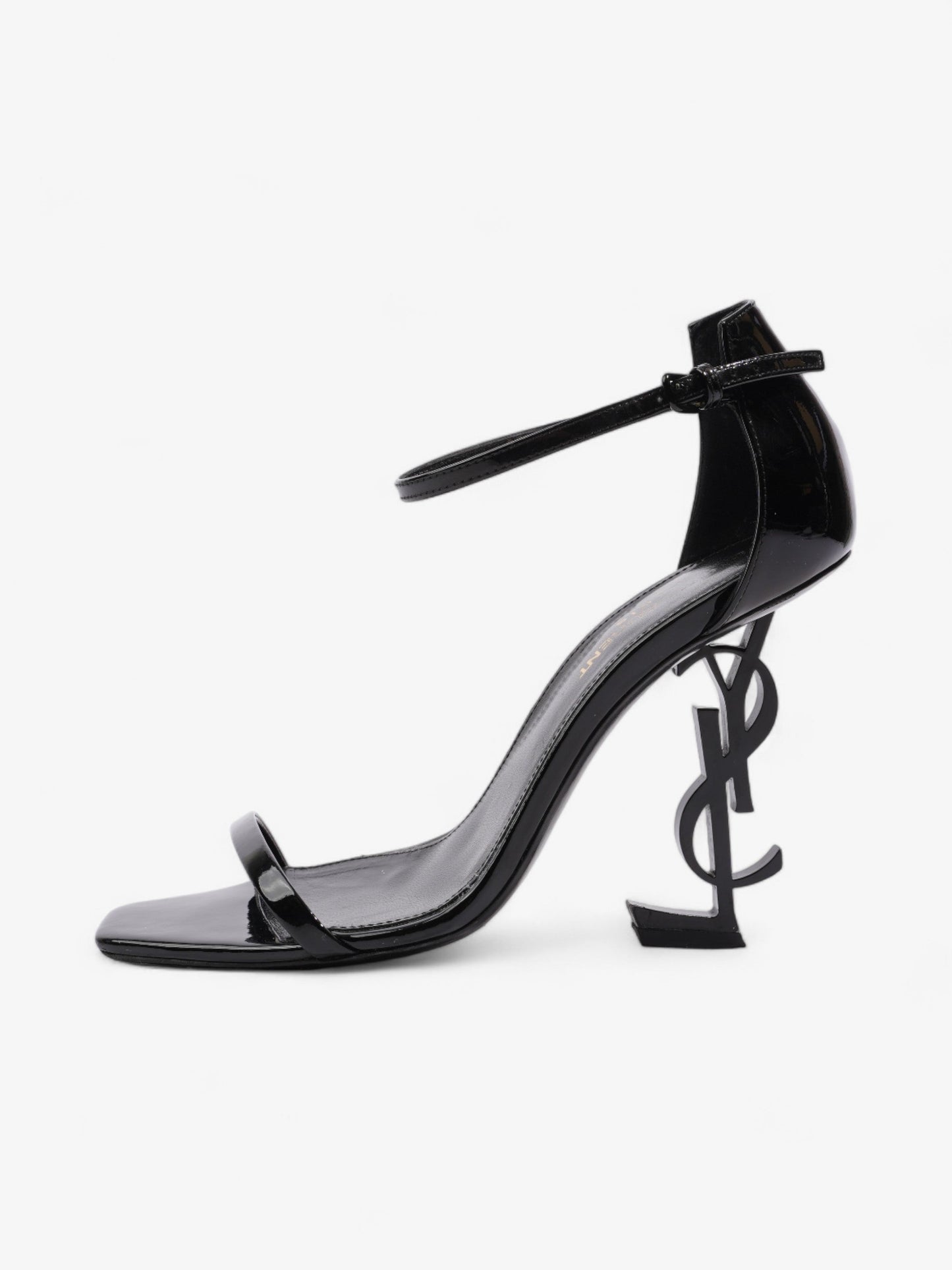 Saint Laurent Opyum Heels 110 Black Patent Leather EU 37 UK 4