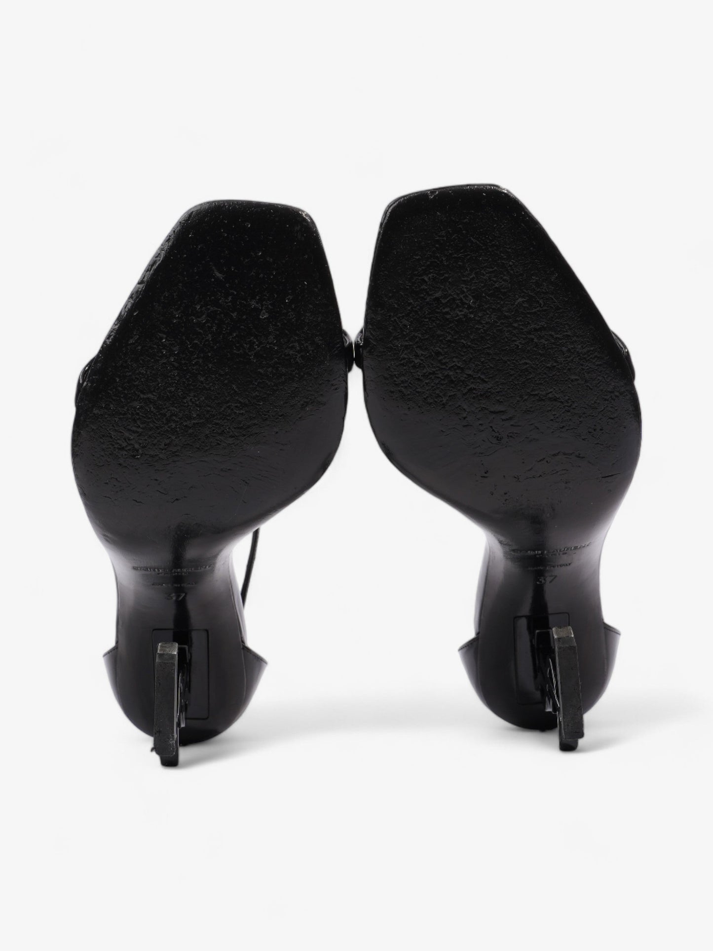 Saint Laurent Opyum Heels 110 Black Patent Leather EU 37 UK 4