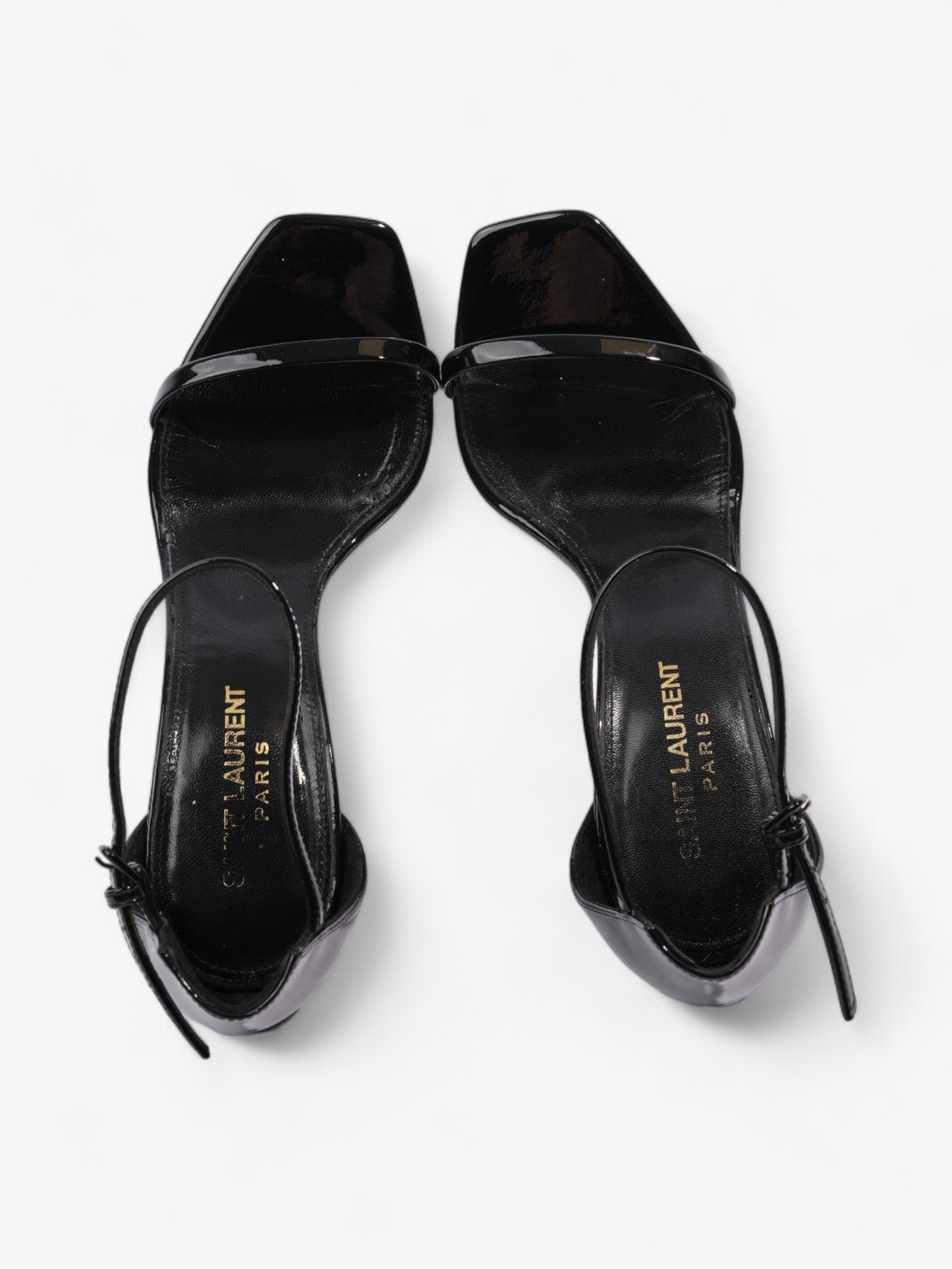 Saint Laurent Opyum Heels 110 Black Patent Leather EU 37 UK 4