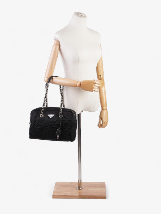 Prada Quilted Tessuto Impuntu Black Nylon