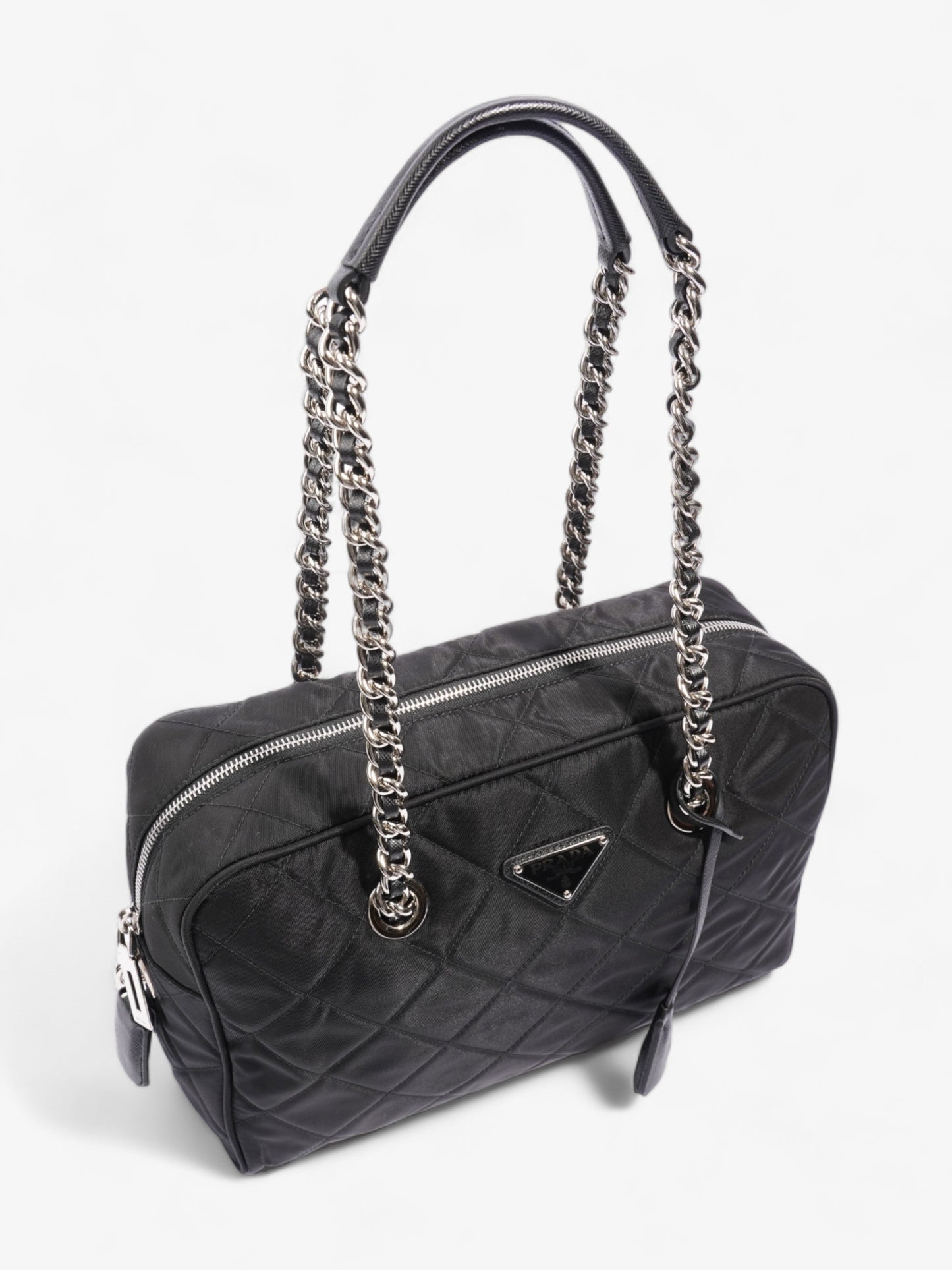 Prada Quilted Tessuto Impuntu Black Nylon
