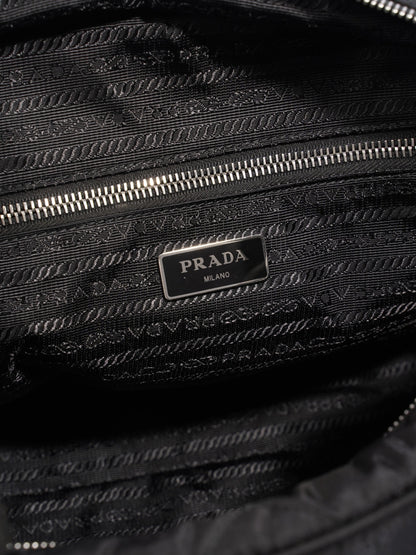 Prada Quilted Tessuto Impuntu Black Nylon