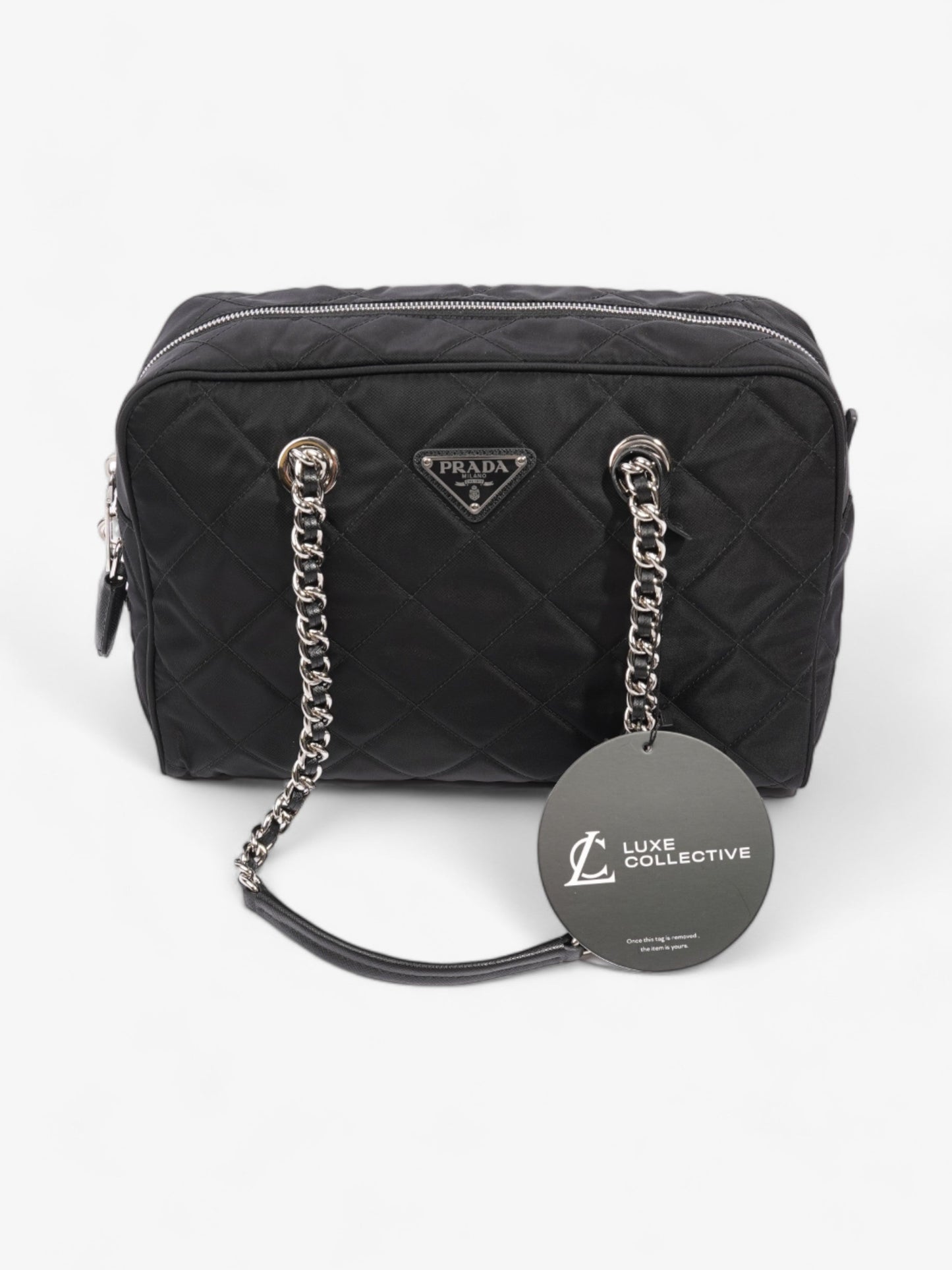 Prada Quilted Tessuto Impuntu Black Nylon