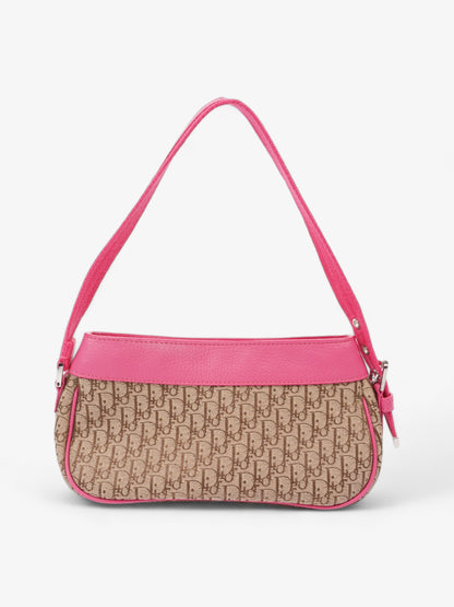 Christian Dior Street Chic Beige / Fuschia Canvas Mini