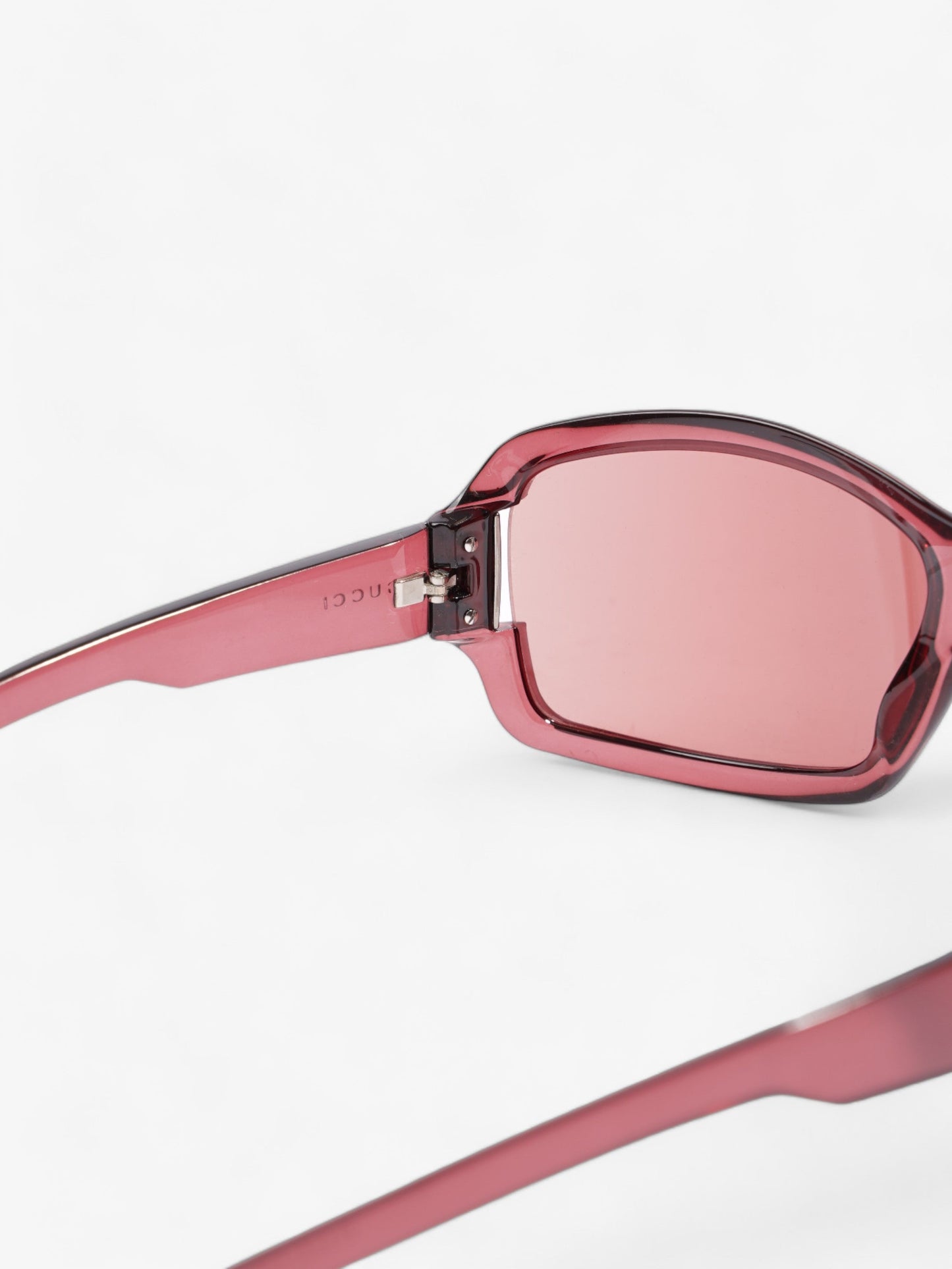 Gucci Large Frame Sunglasses Burgundy Acetate 120mm