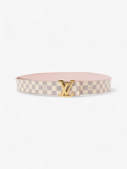 Louis Vuitton LV Iconic Reversible Belt Damier Azur / Rose Ballerine Coated Canvas 80cm / 32"