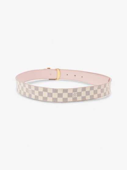 Louis Vuitton LV Iconic Reversible Belt Damier Azur / Rose Ballerine Coated Canvas 80cm / 32"