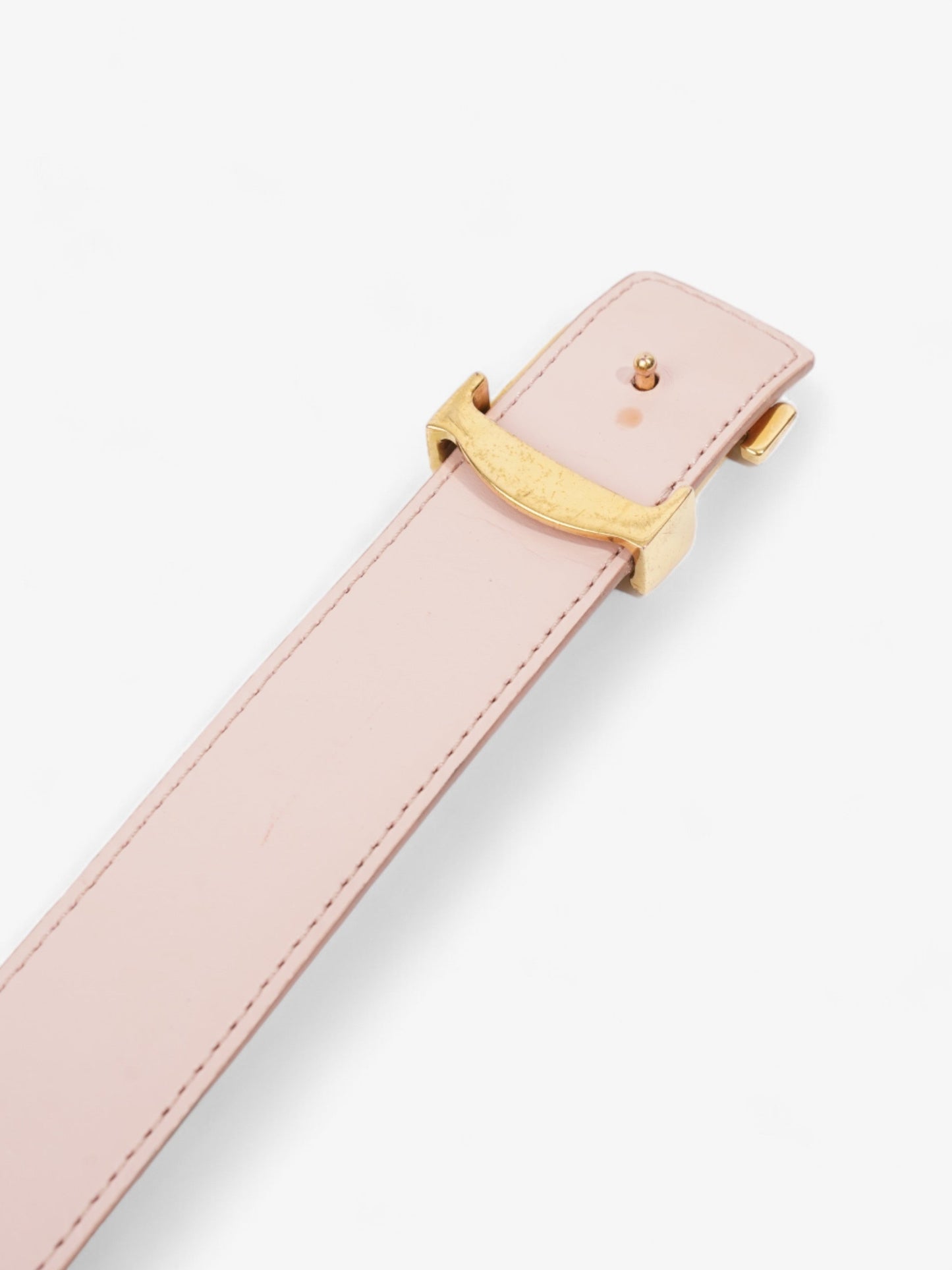 Louis Vuitton LV Iconic Reversible Belt Damier Azur / Rose Ballerine Coated Canvas 80cm / 32"