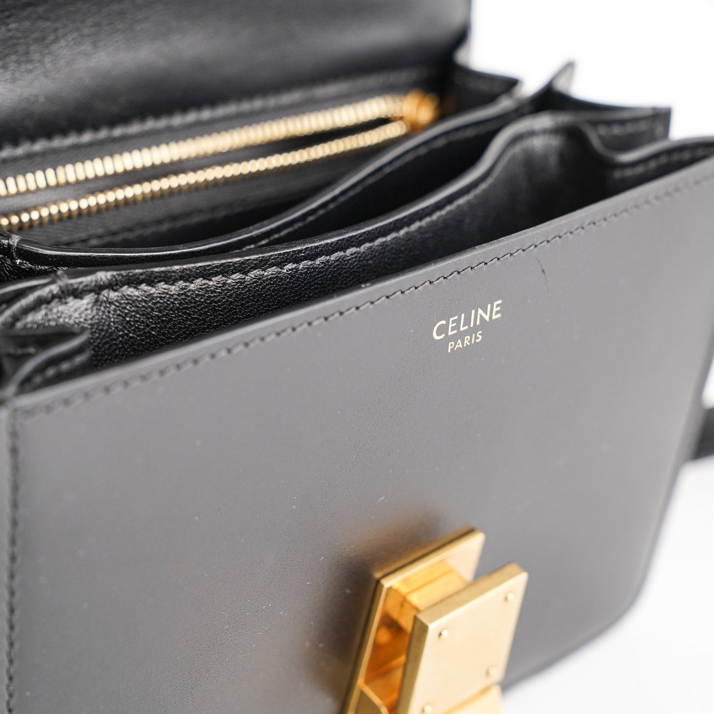 Celine Teen Classic Box Black Crossbody