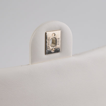 Chanel Mini Rectangular Pearl Crush Lambskin White