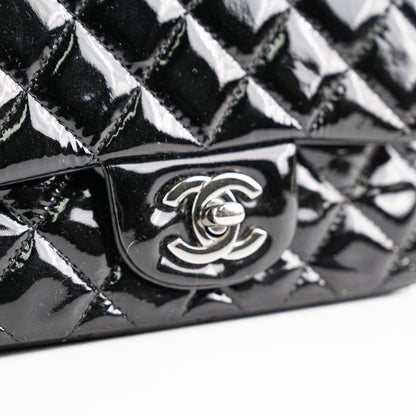 Chanel Mini Square Flap Patent Black Bag