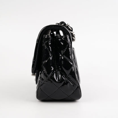 Chanel Mini Square Flap Patent Black Bag