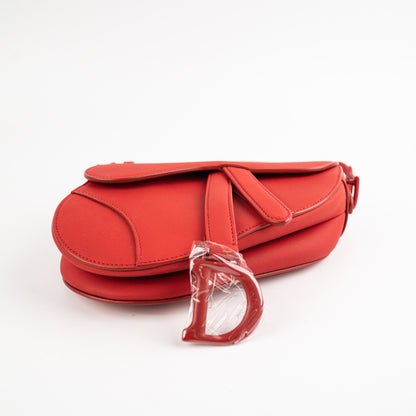 Christian Dior Mini Saddle Red