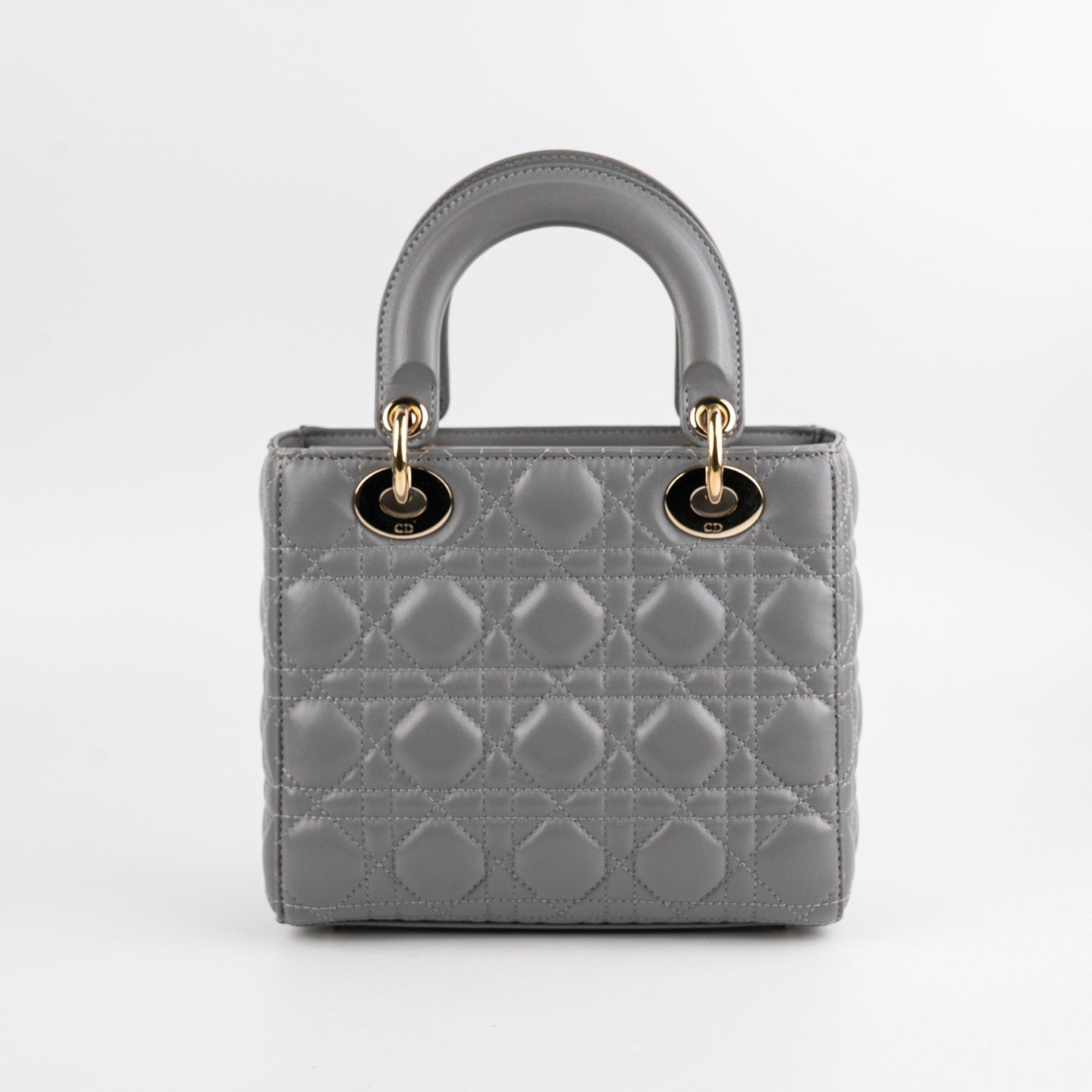 Lady Dior Small ABC Lambskin Grey