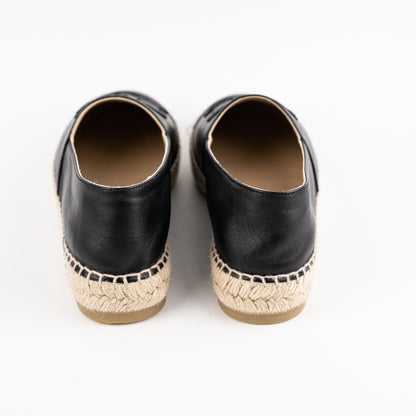 Chanel Espadrilles Size 39 Black Shoes