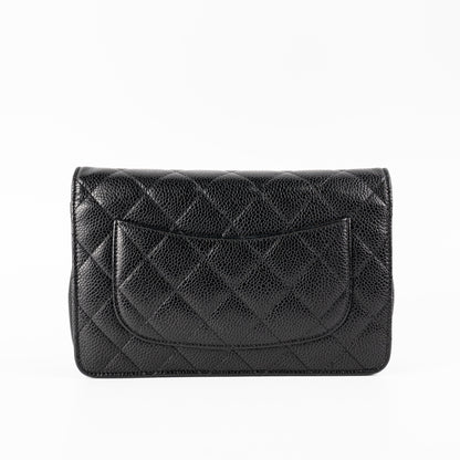 Chanel Wallet On Chain Caviar Black WOC