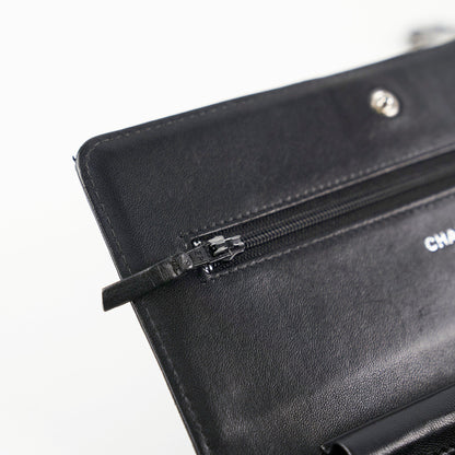 Chanel Boy Wallet On Chain WOC Lambskin Black