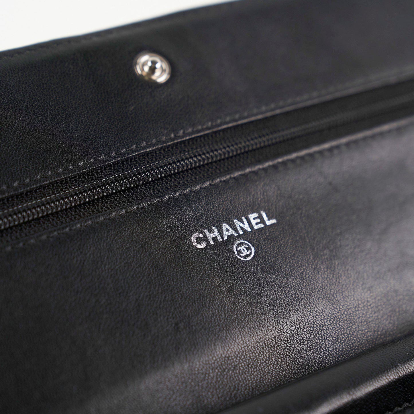 Chanel Boy Wallet On Chain WOC Lambskin Black