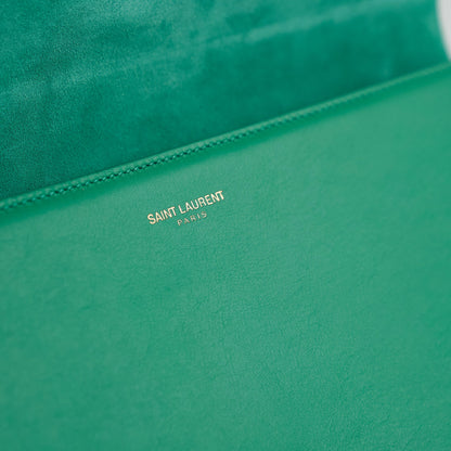 Saint Laurent Y Clutch Green