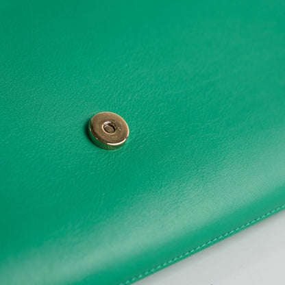 Saint Laurent Y Clutch Green