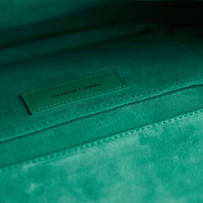 Saint Laurent Y Clutch Green