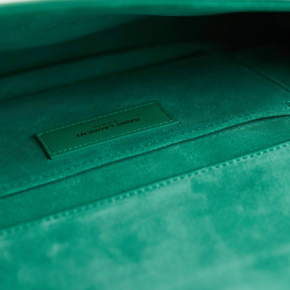 Saint Laurent Y Clutch Green