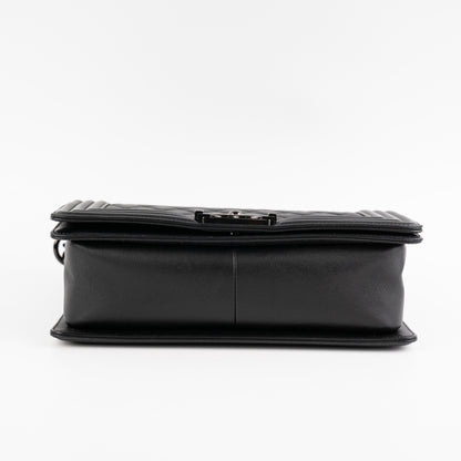 Chanel Old Medium Boy So Black Shoulder Bag