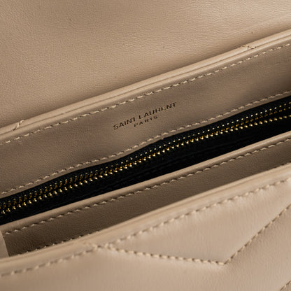 Saint Laurent Loulou Toy Dark Beige