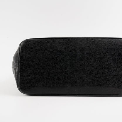 Chanel Medallion Caviar Tote Black