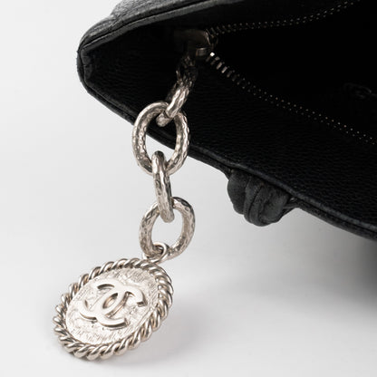 Chanel Medallion Caviar Tote Black