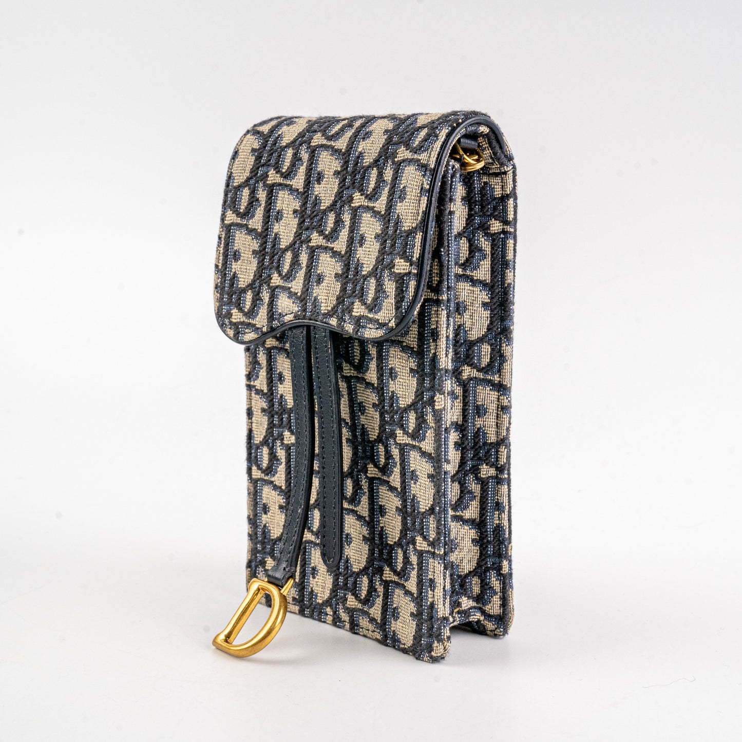 Dior SLG Saddle Pouch Navy