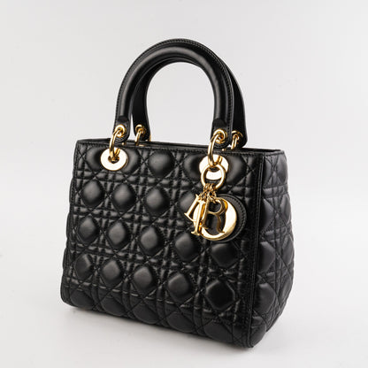 Dior Lady Dior Medium Black