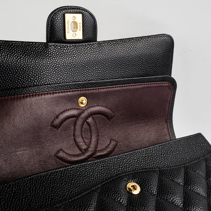Chanel Classic Flap Medium/Large Black Caviar Shoulder Bag