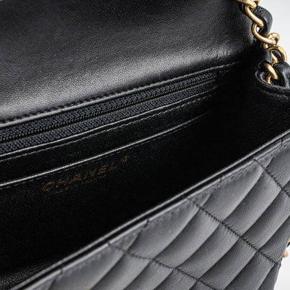 Chanel 19S Mini Square Bag Black