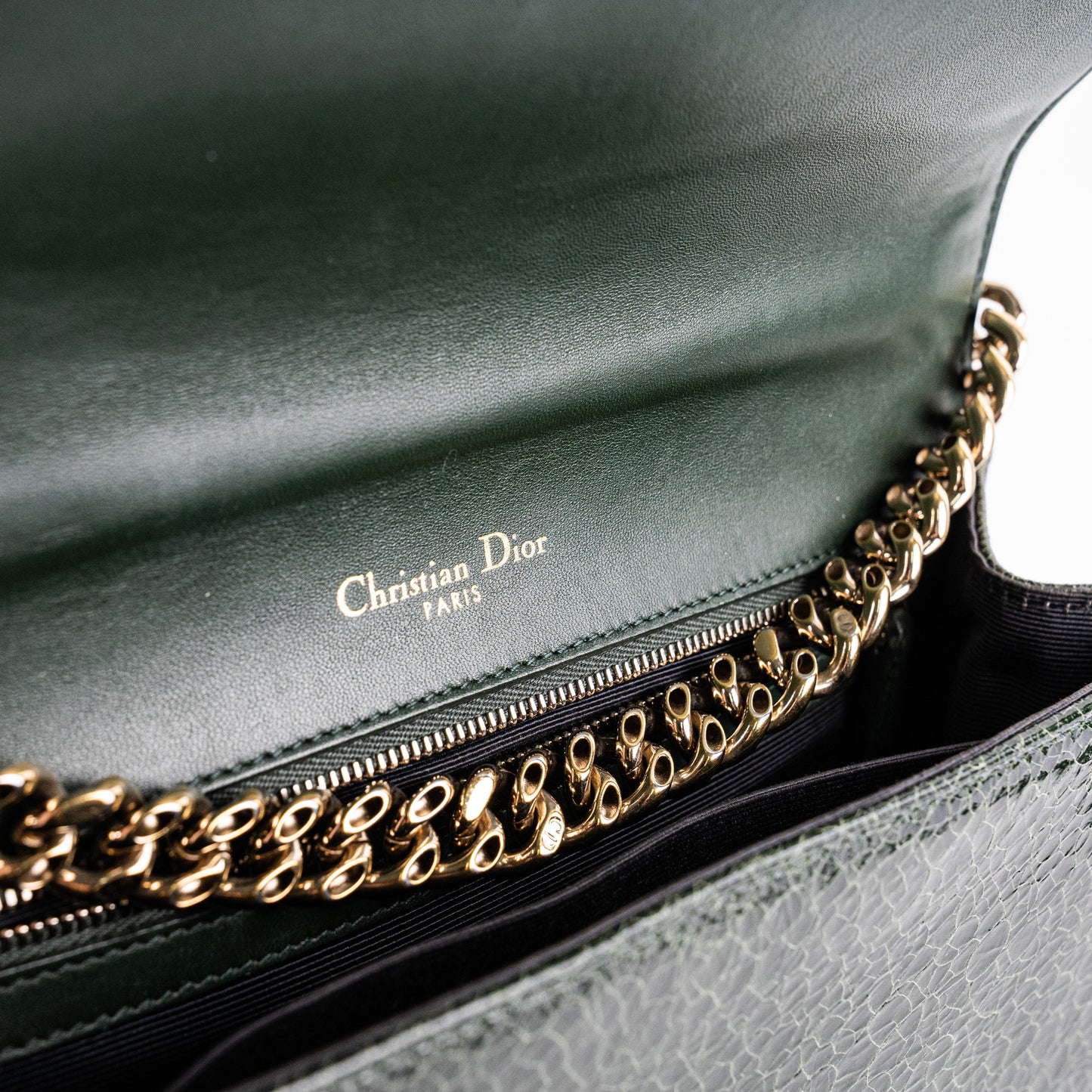 Christian Dior Medium Diorama Green Bag