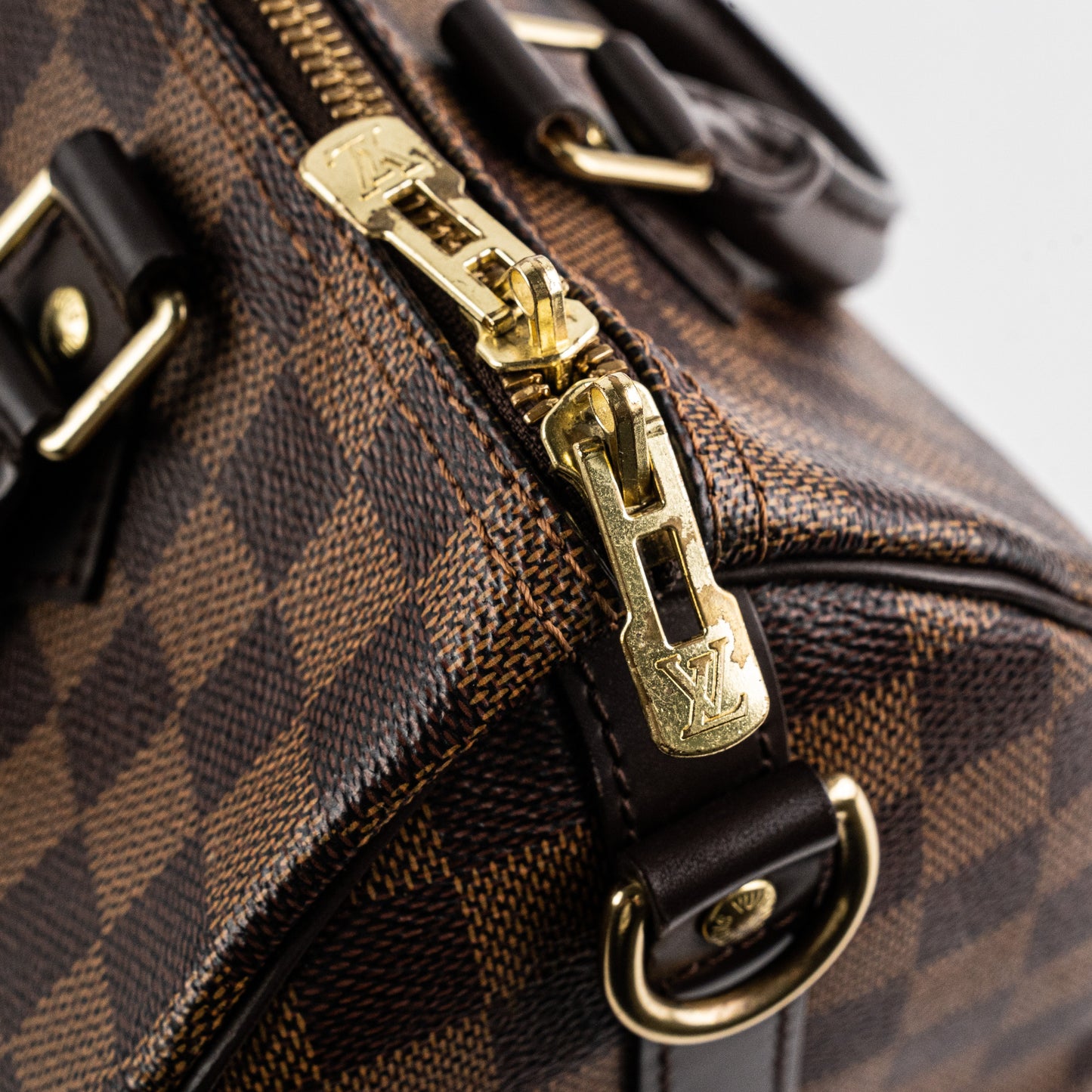 Louis Vuitton Speedy 25 Bandouliere Damier Ebene Bag