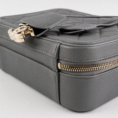 Chanel Medium Filigree Grey Caviar