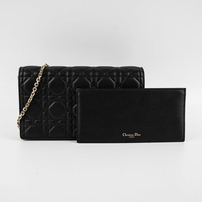 Christian Dior Lady Dior Pouch Black Crossbody Bag