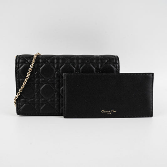 Christian Dior Lady Dior Pouch Black Crossbody Bag