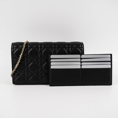 Christian Dior Lady Dior Pouch Black Crossbody Bag