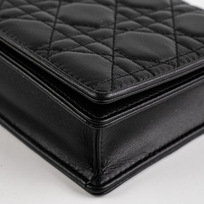 Christian Dior Lady Dior Pouch Black Crossbody Bag