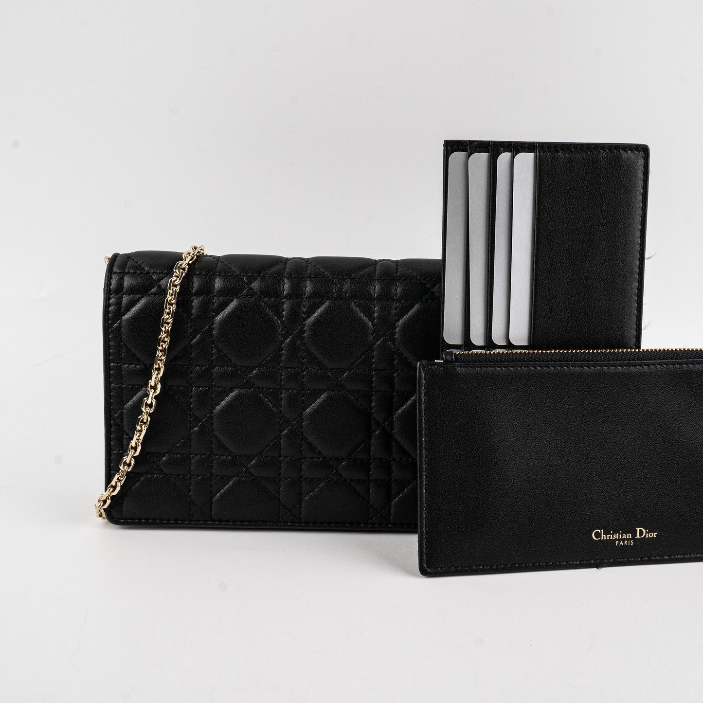 Christian Dior Lady Dior Pouch Black Crossbody Bag