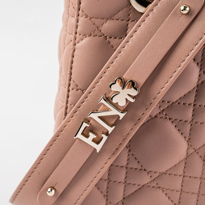 Christian Dior Small Lady Dior Lambskin Pink Bag