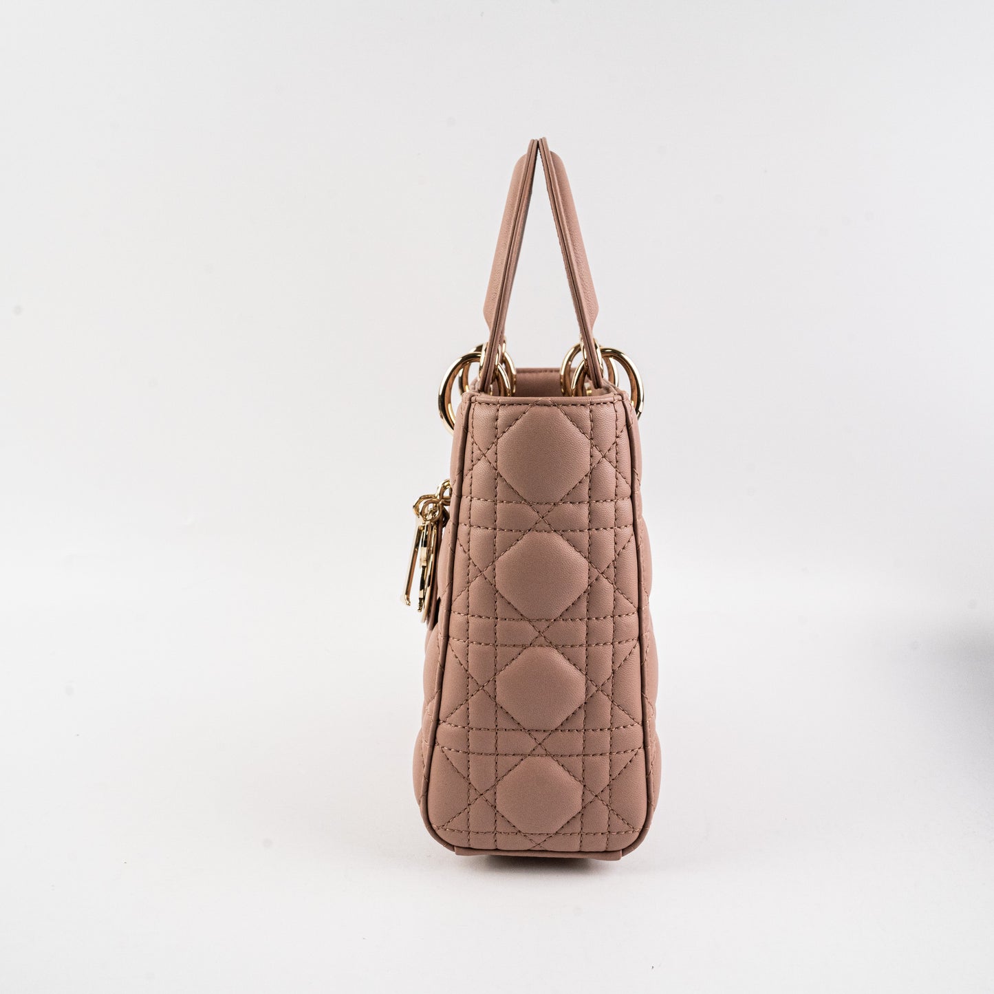 Christian Dior Small Lady Dior Lambskin Pink Bag