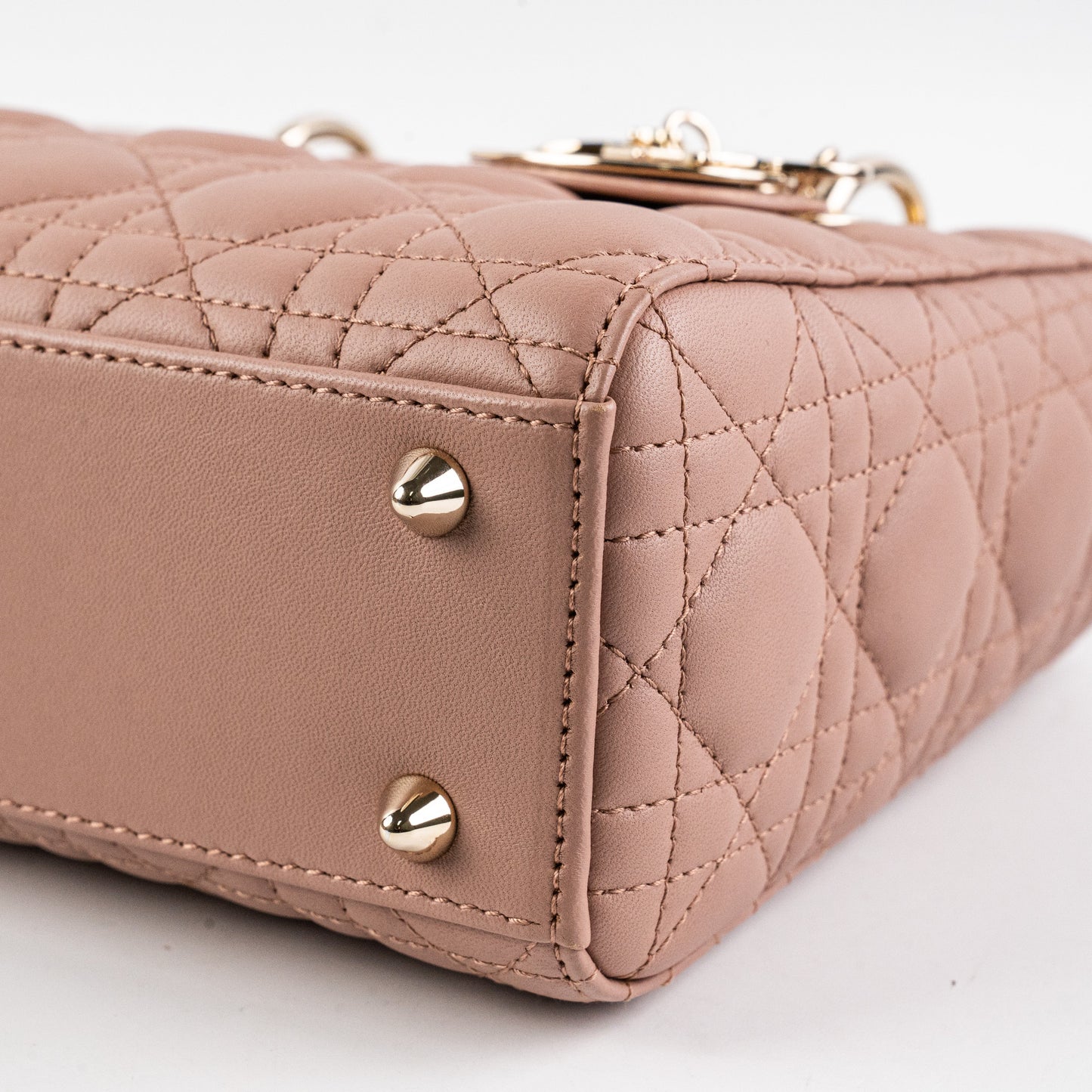 Christian Dior Small Lady Dior Lambskin Pink Bag