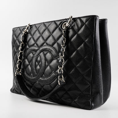 Chanel Caviar Granded Shopping Tote Black