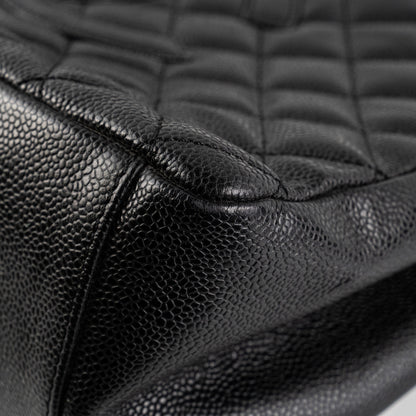 Chanel Caviar Granded Shopping Tote Black