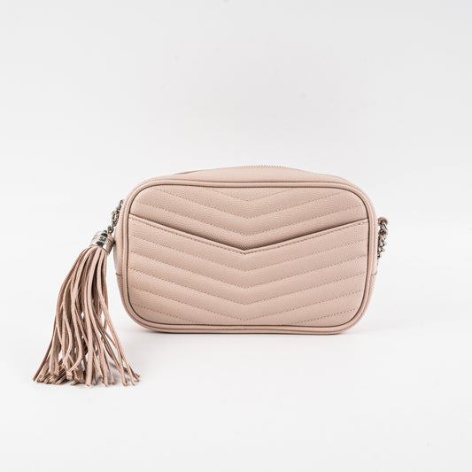 Saint Laurent Mini Lou Camera Pink Crossbody Bag