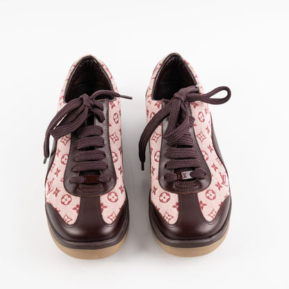 Louis Vuitton Monogram Mini Lin Sneakers Size 35.5